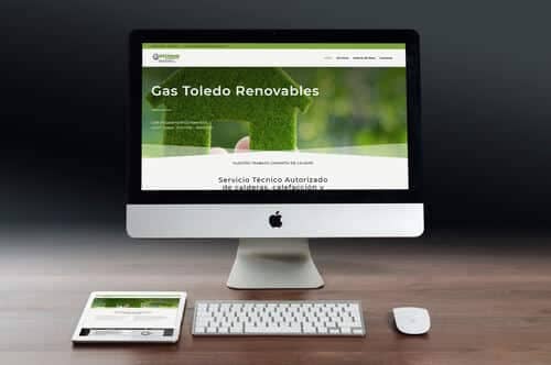 Gas Toledo Renovables - Ejemplos de páginas web profesionales por Código con Sentido, Talavera
