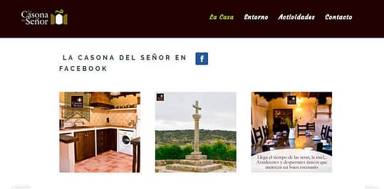 La Casona del Señor. Alojamiento en Caleruela, Toledo. Diseño web creado por Código con Sentido